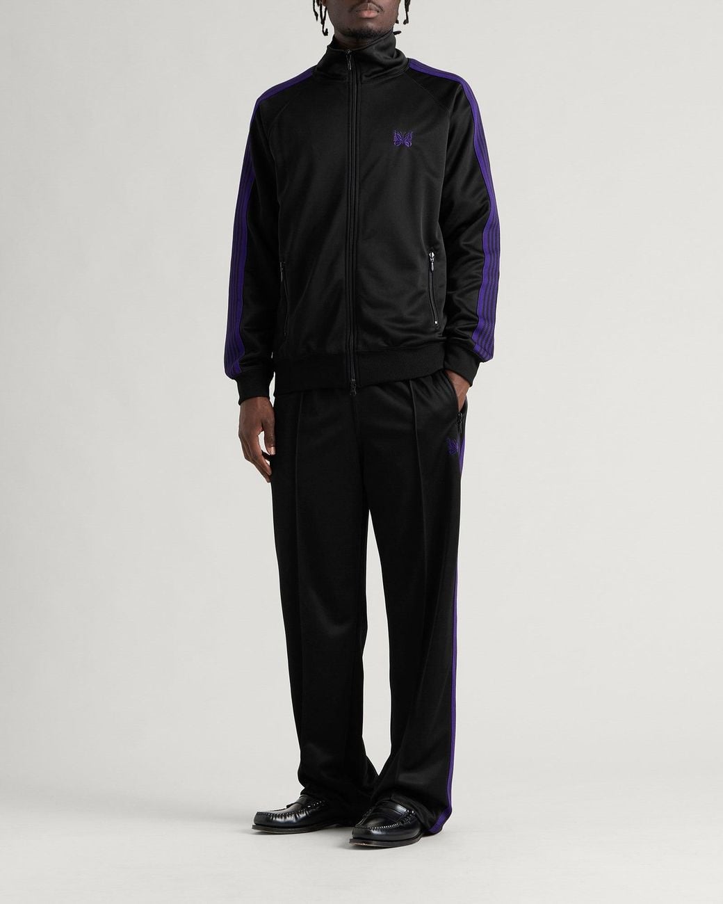 Needles Poly Smooth Track Jacket in Black for Men | Lyst