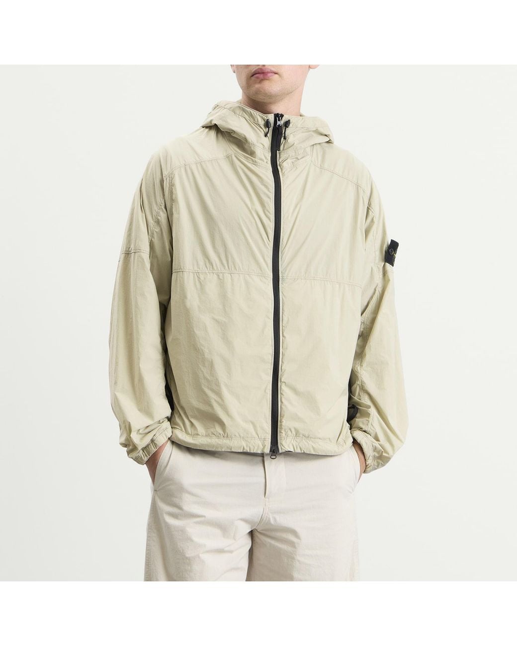 Stone Island Natural Ultralight Nylon Stretch-Tc Hooded Jacket for men