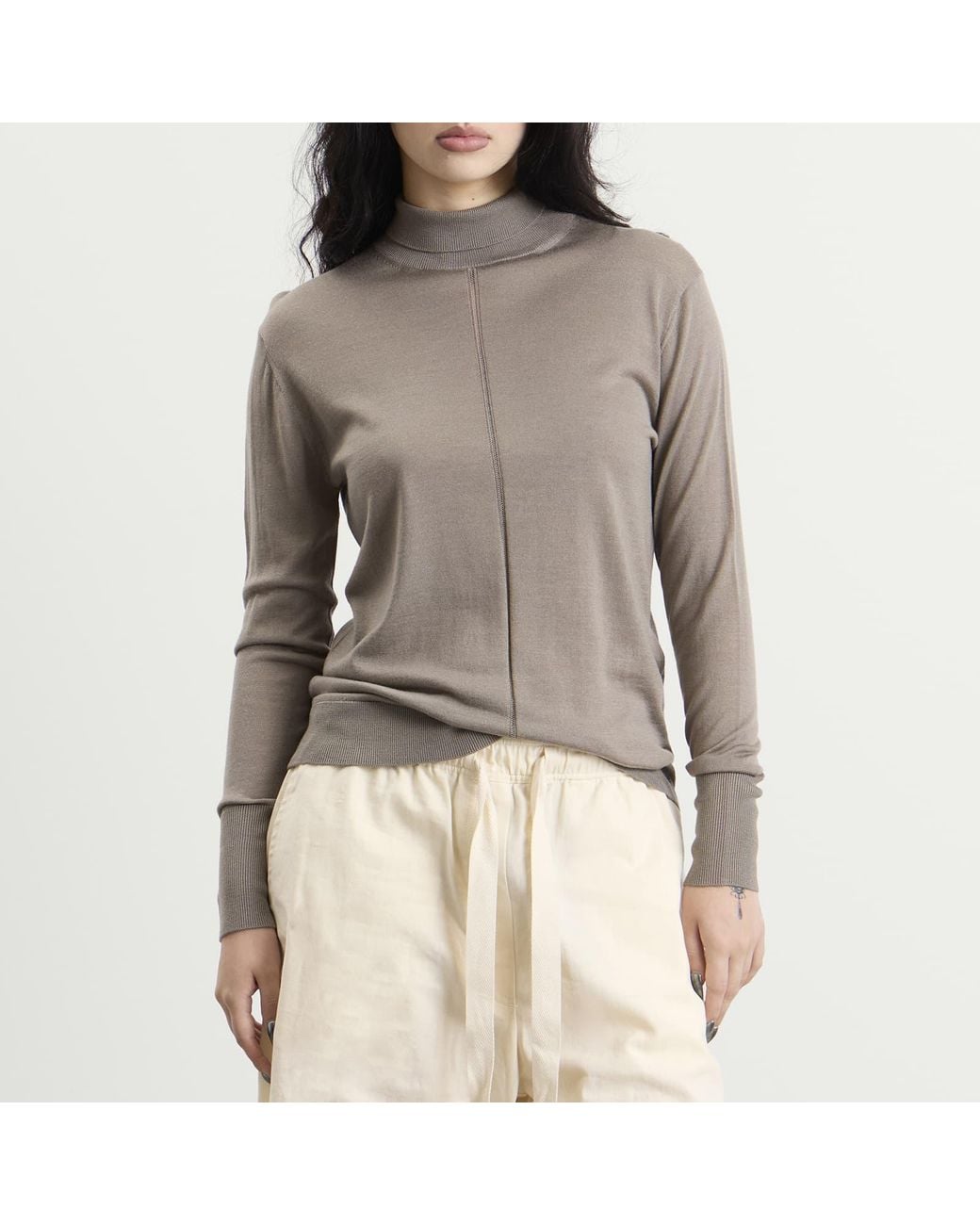 Studio Nicholson Brown Eide Long Sleeve Turtleneck