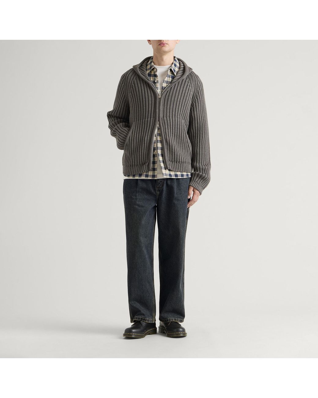Larriet Blue Frederick Pleated Denim Jeans for men