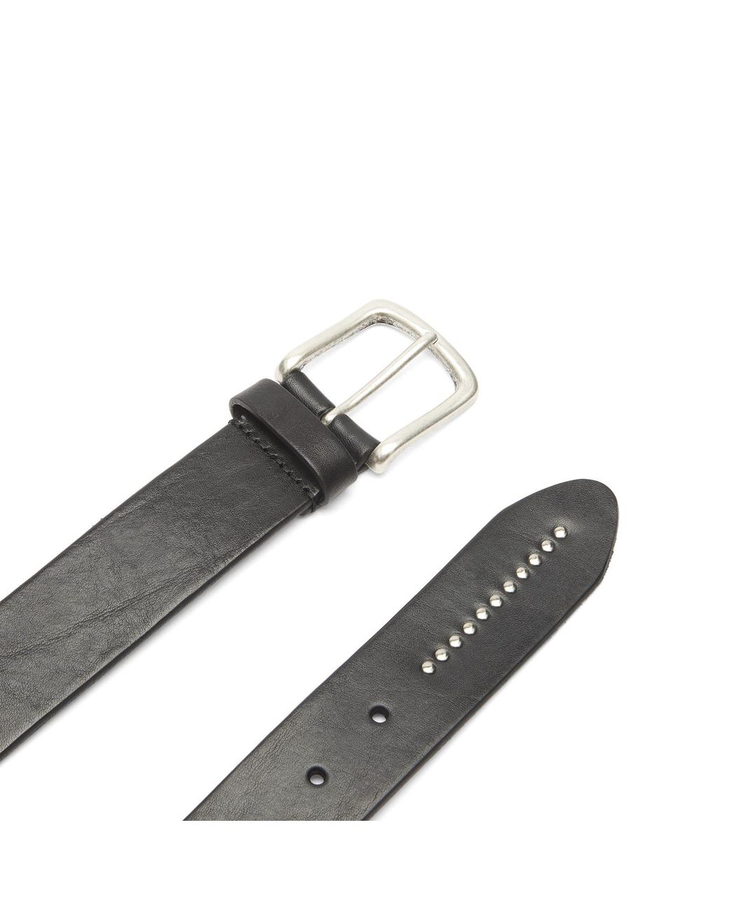 Andersons Black Andersons Casual Stud Trimmed Leather Belt for men