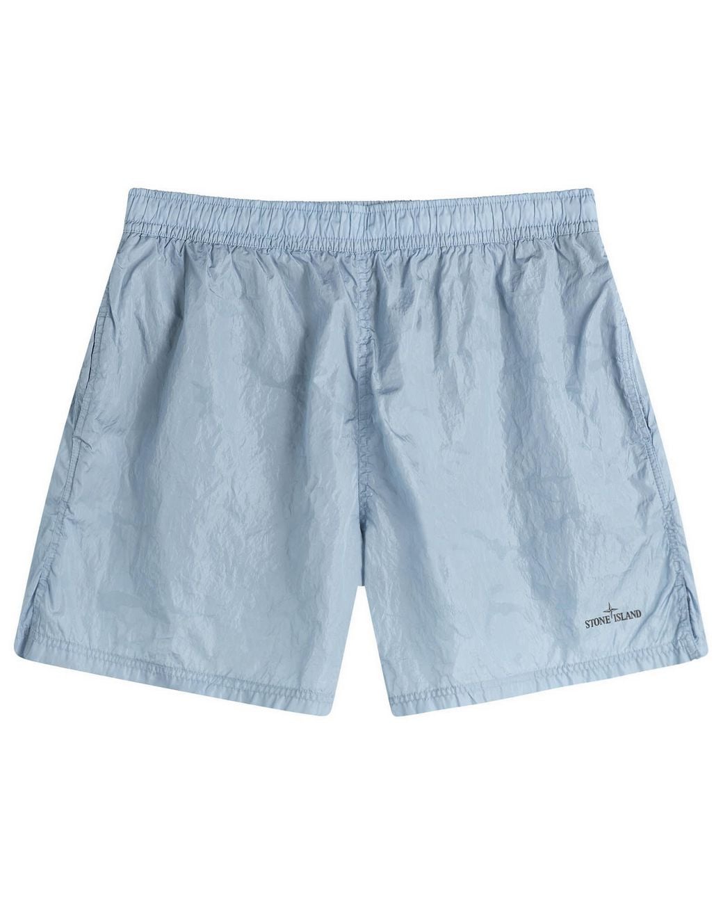 Stone Island Blue Water Reactive Faded Camo Swim Shorts for men