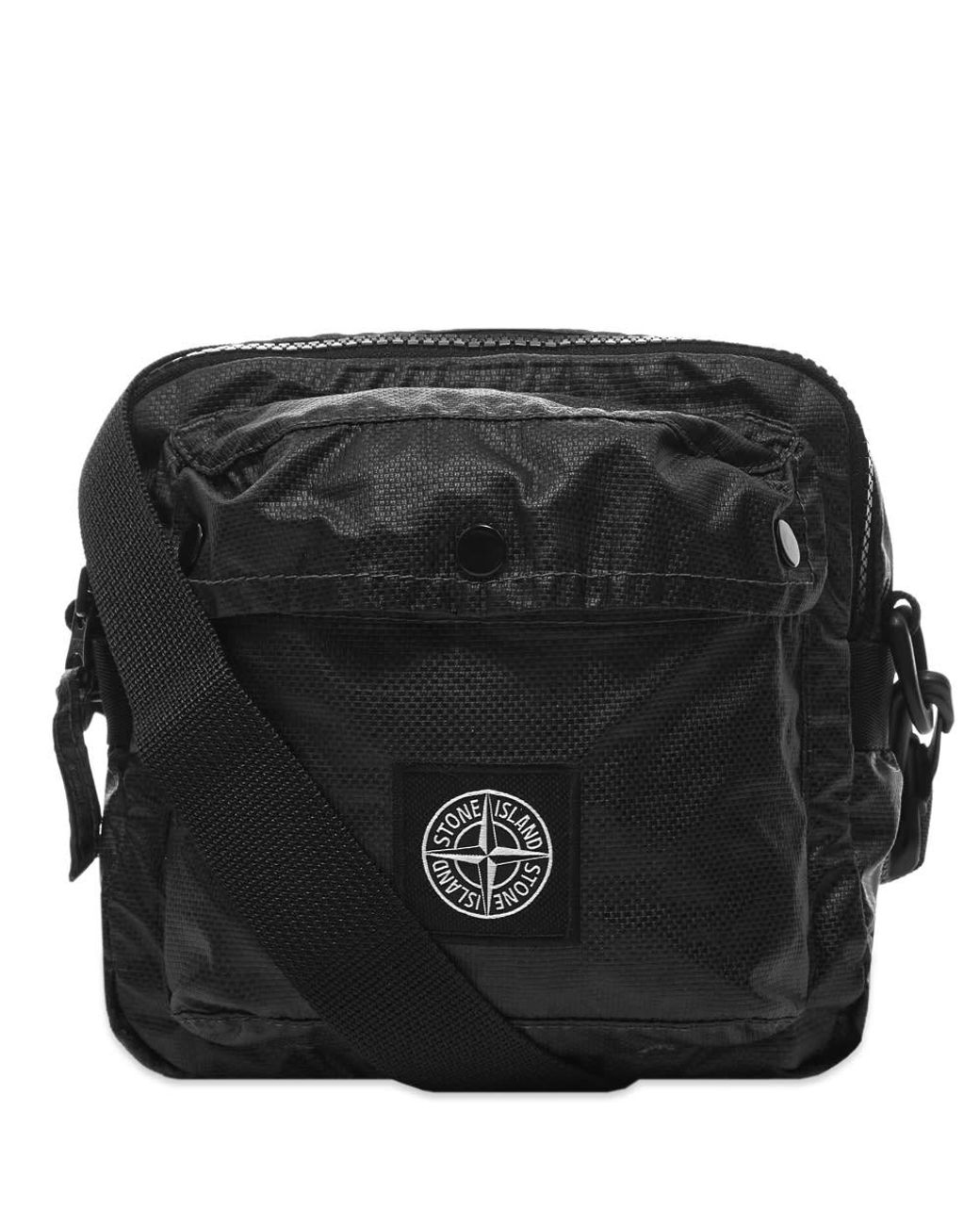 Stone Island Patch Waist Bag in Black for Men Lyst Canada