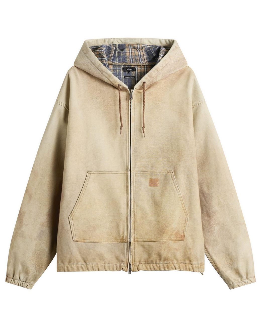Beams Plus Natural Digital Print Hooded Jacket for men