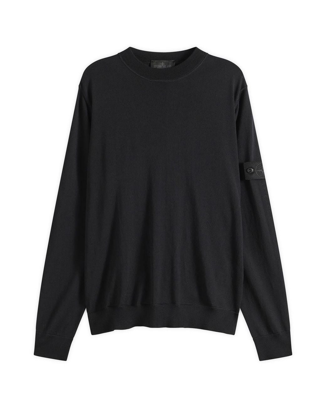 Stone Island Black Ghost Light Pure Wool Jumper for men
