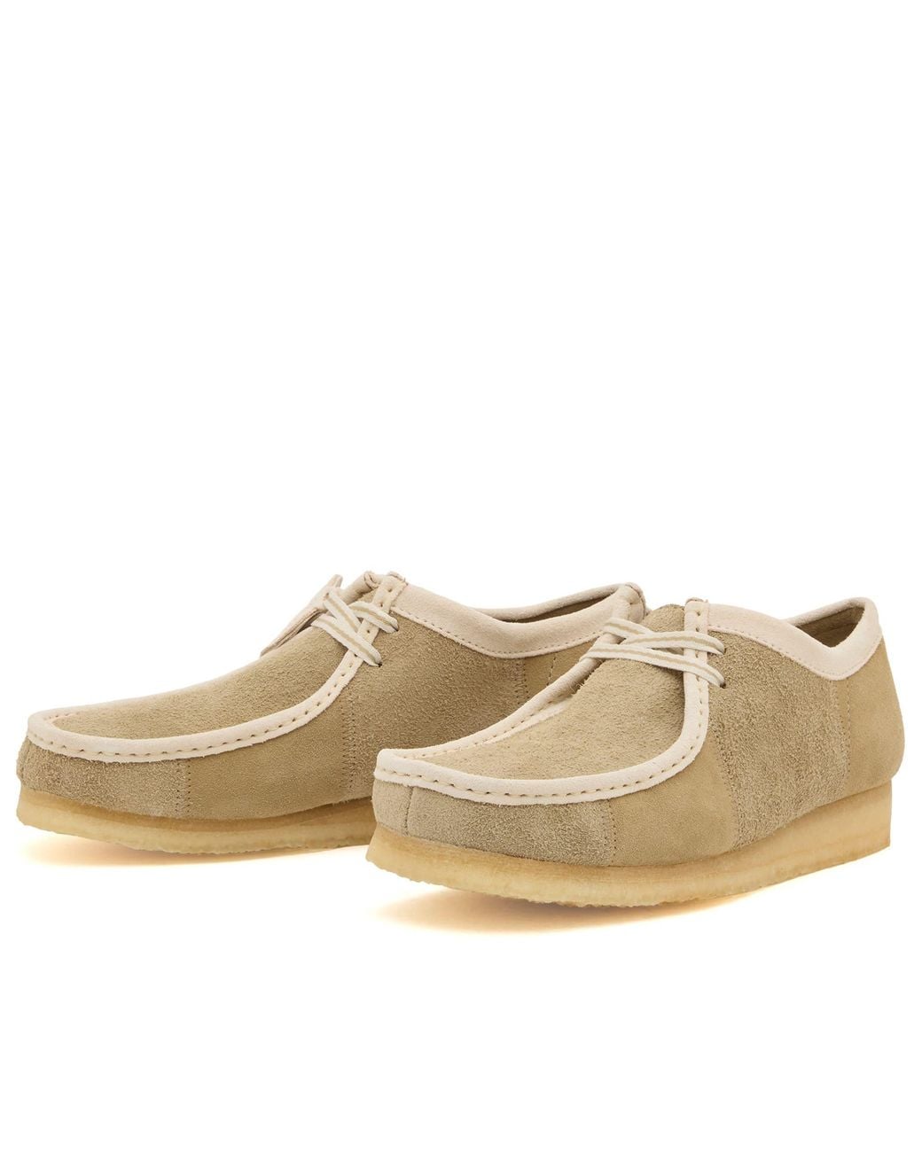 Clarks Patchwork Wallabee in Natural for Men | Lyst