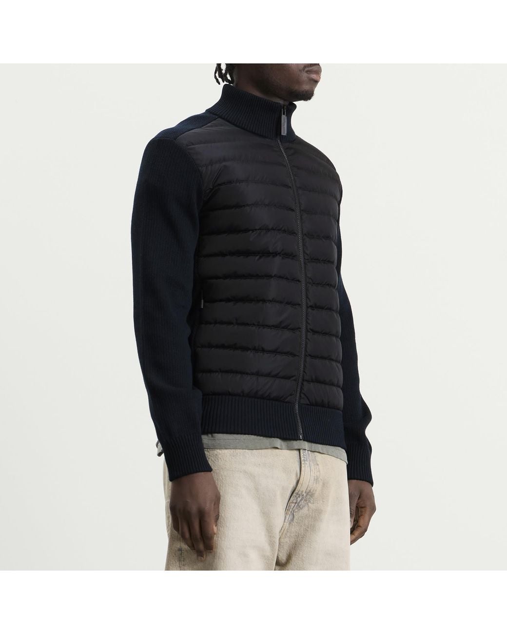 Canada Goose Black Hybridge Knit Jacket for men