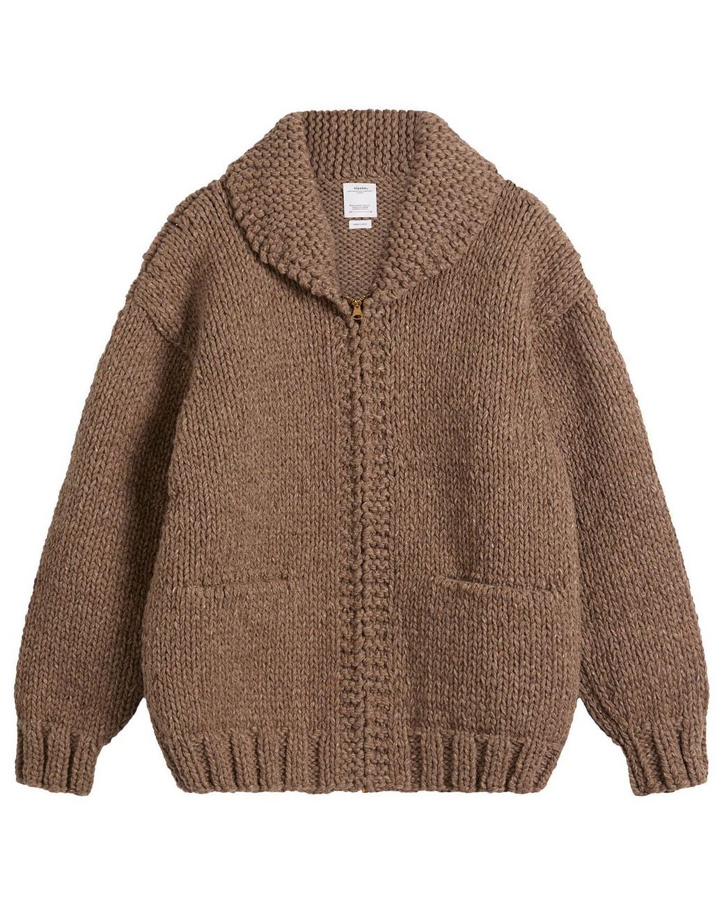 Visvim Cowichan Hand Knit in Brown for Men | Lyst