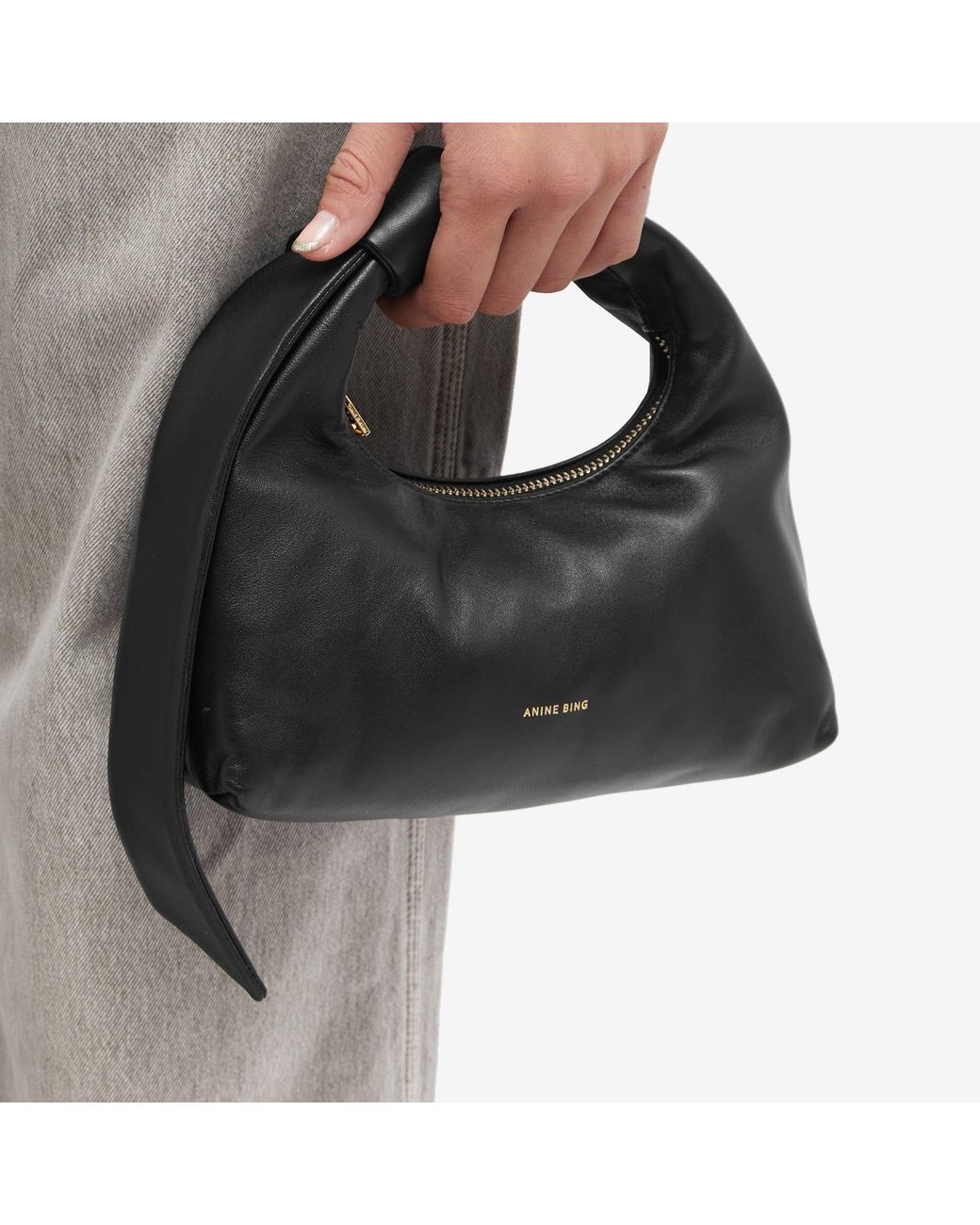 ANINE BING バーガンディ ミニ Grace バッグ ANINE BING Burgundy Mini Grace bag ANINE BING