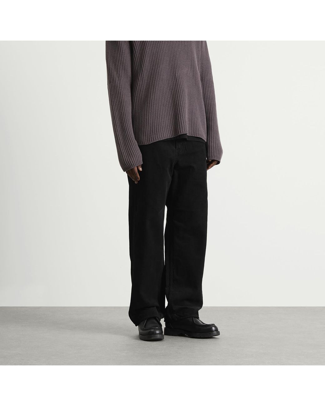 Junya Watanabe Black Cotton Corduroy Trousers for men