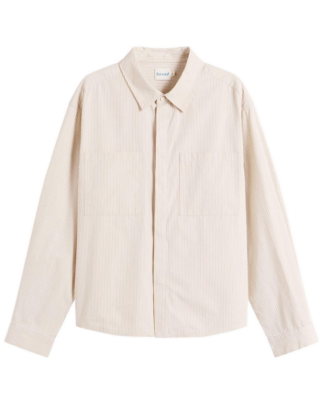 BOUND Natural Lordelo Stripe Longsleeve Shirt for men