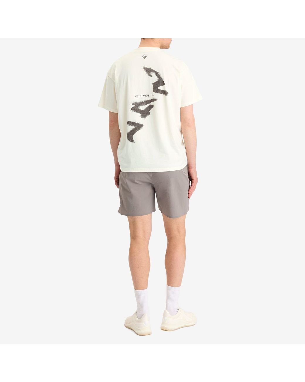 REPRESENT 247 White Motion Oversized T-Shirt for men