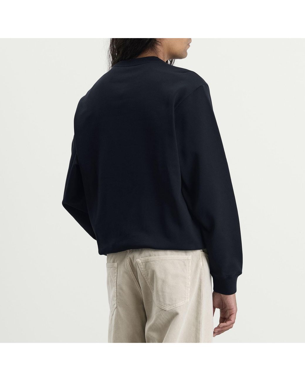 A.P.C. Blue Julien Applique Logo Sweatshirt for men