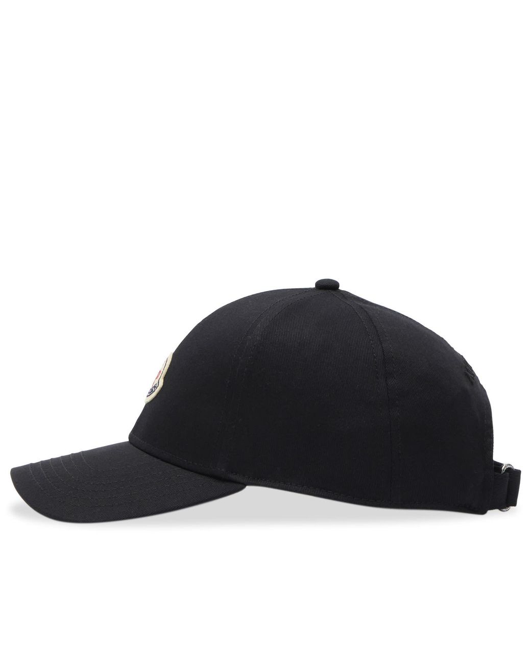 Moncler Black Baseball Cap for men
