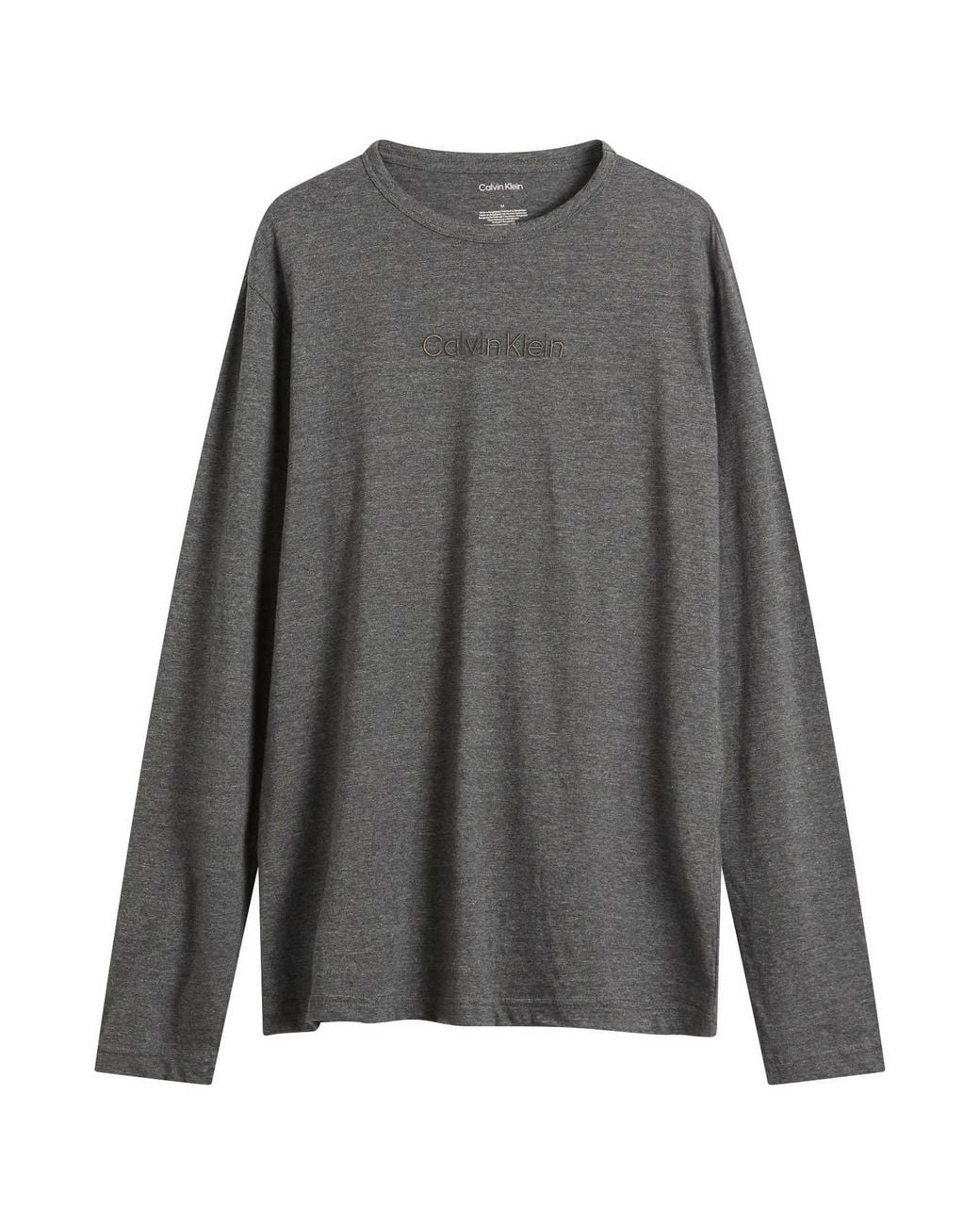 Calvin Klein Gray Flannel Pyjama Set for men