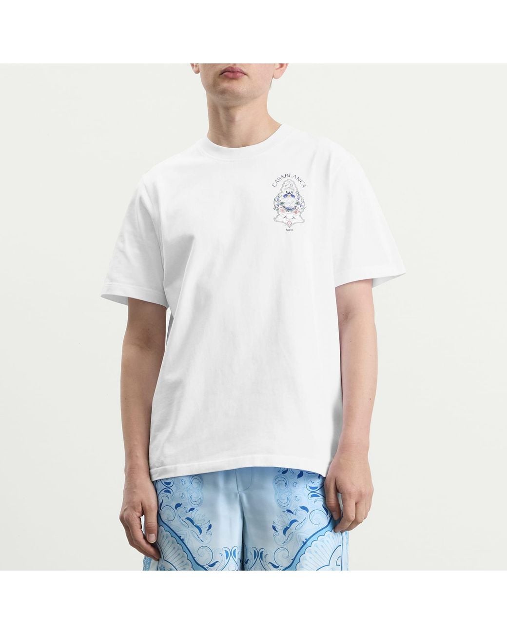 Casablanca White Hotel T-Shirt for men