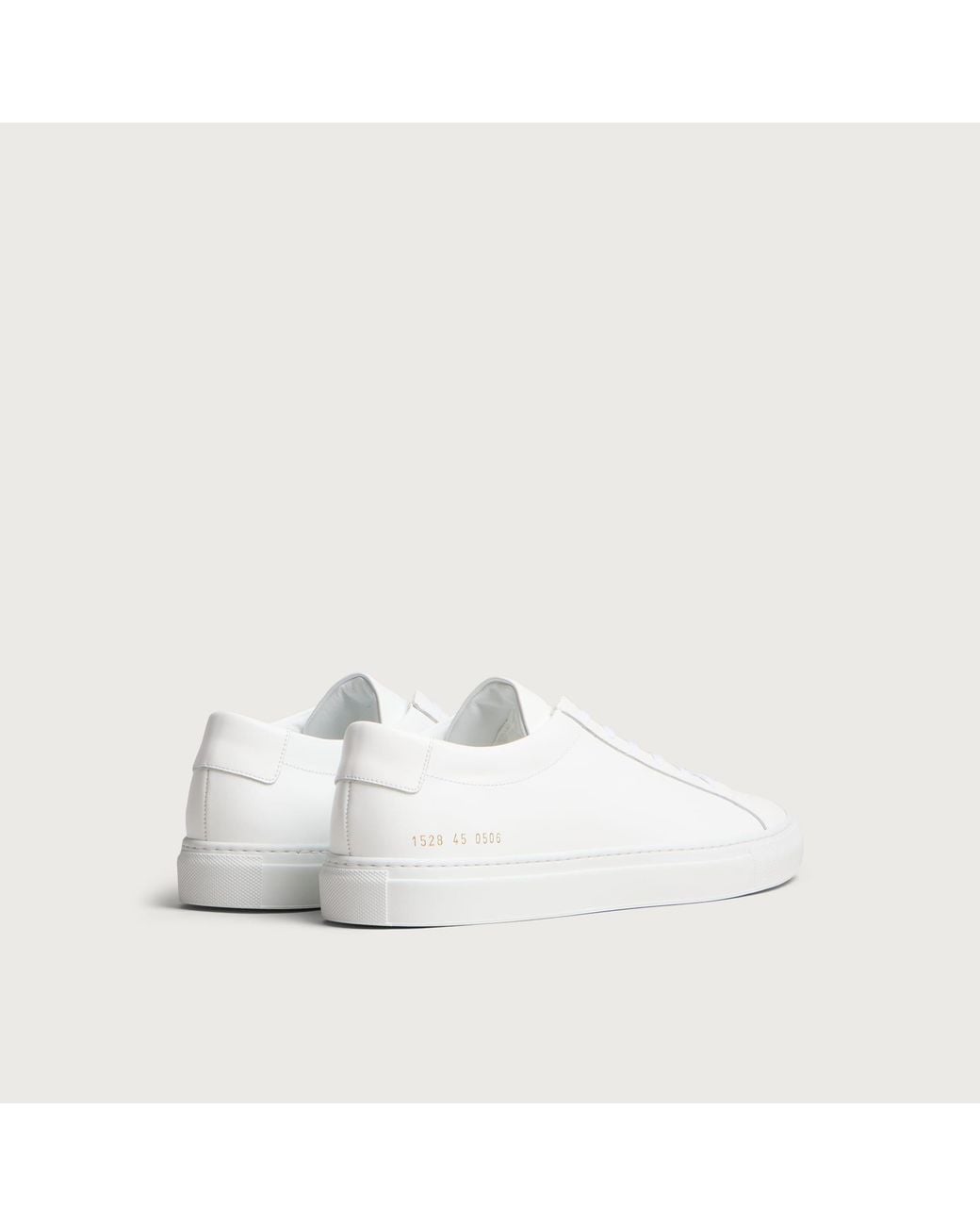 Common Projects White Original Achilles Low Sneaker for men