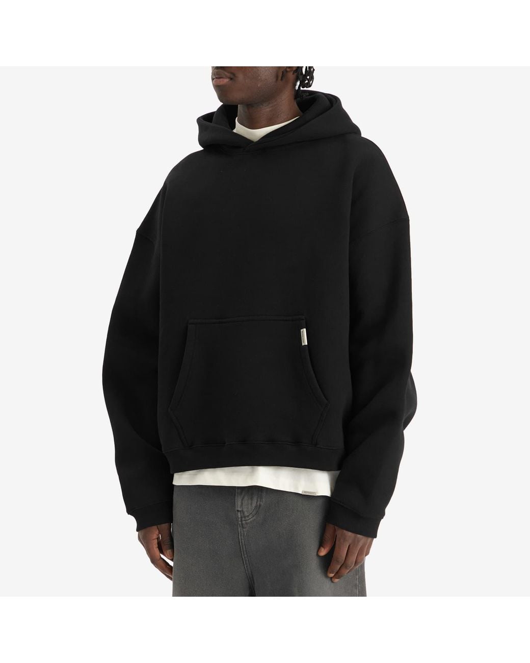 Represent Black Initial Boxy Hoodie for men