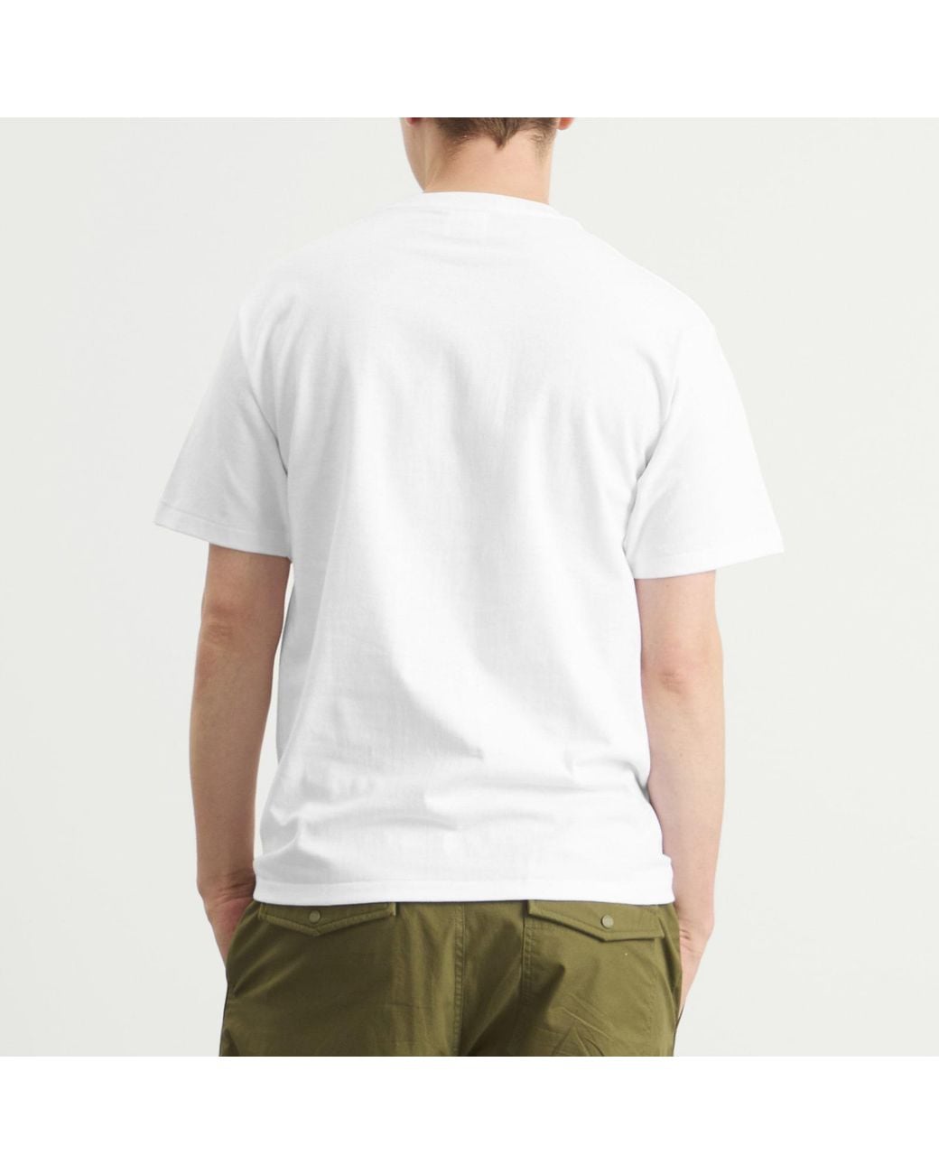 A Bathing Ape White City Camo College T-Shirt for men