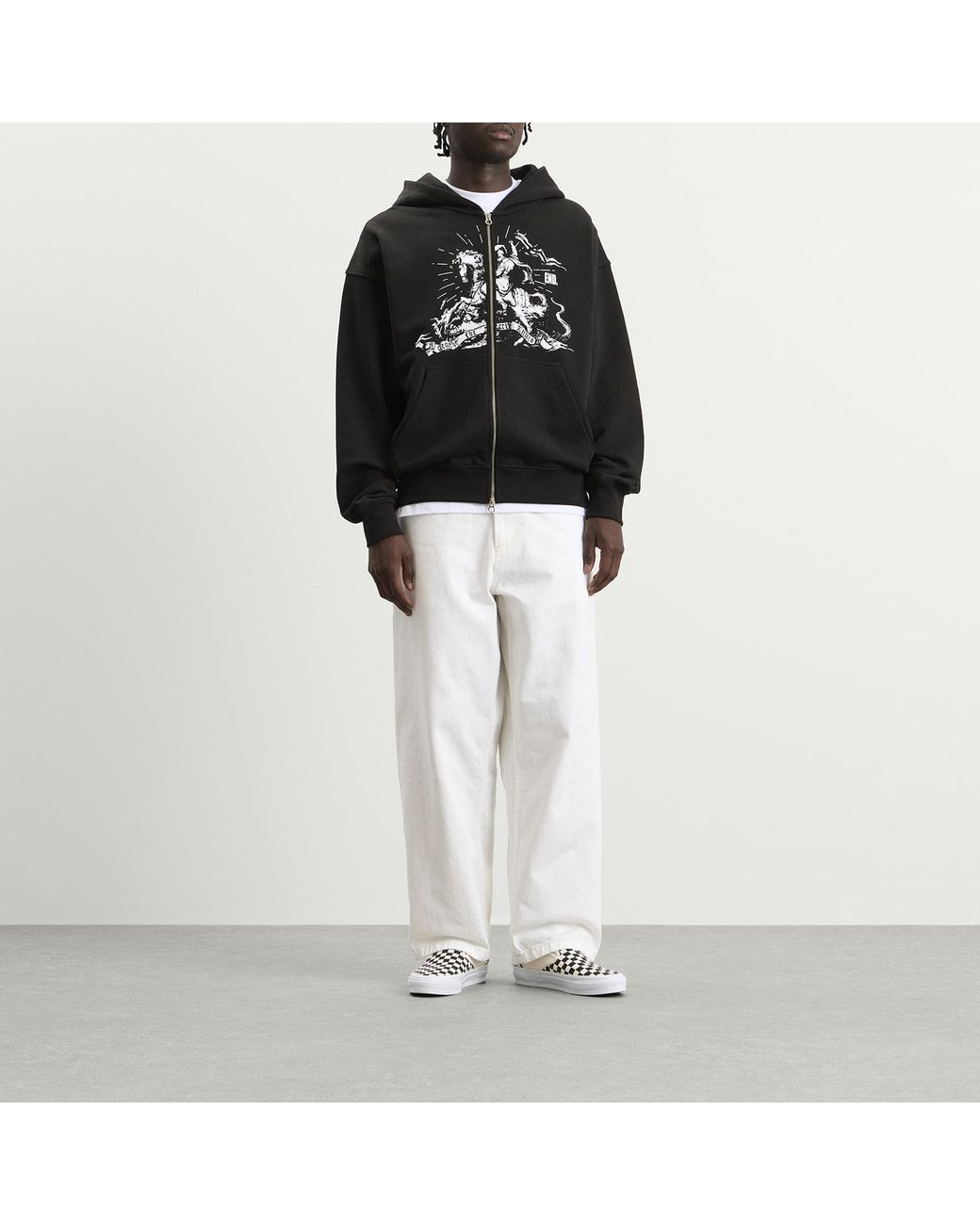 END. Black Soho Zip Hoodie