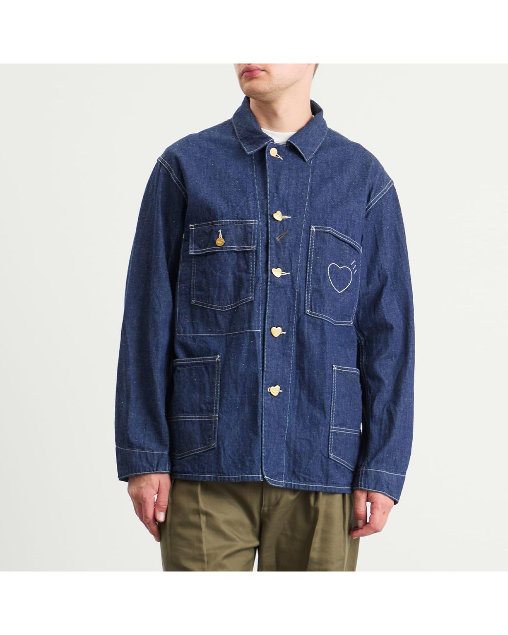 Human Made Denim Coverall Jacket in Blue for Men | Lyst Canada