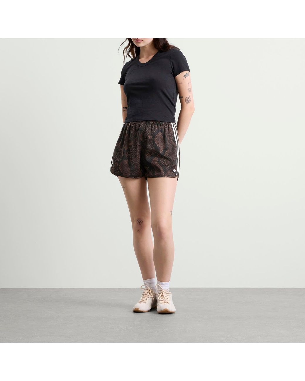 Sprinter Snake adidas Satin Shorts in Black | Lyst