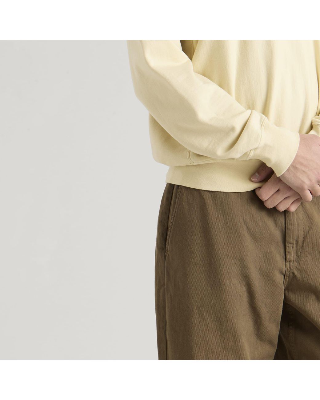 Wax London Green Kurt Twill Trousers for men