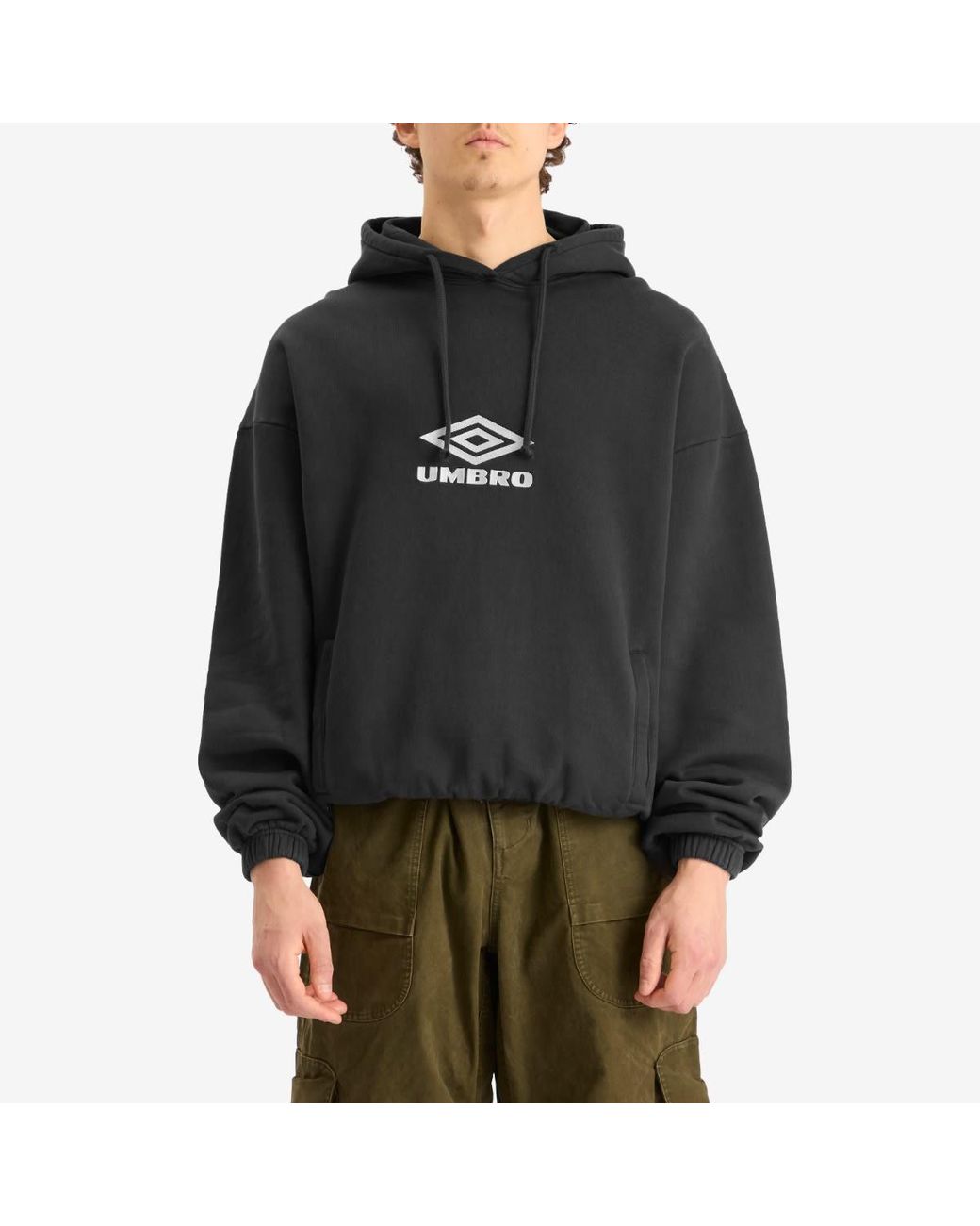 Umbro by Slam Jam Og Logo Mask Hoodie in Black for Men | Lyst