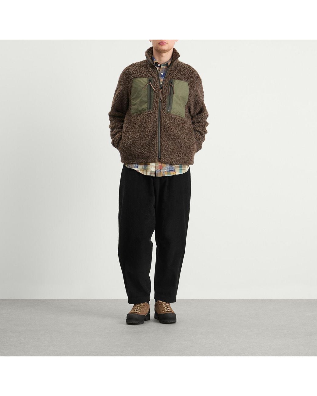 Cafe Mountain Brown Mountain Fleece Jacket for men
