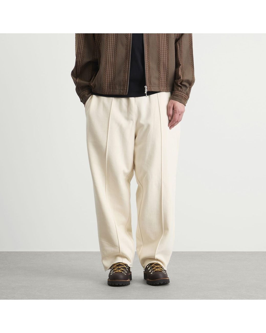Merely Made Natural Pintuck Wide Trousers for men