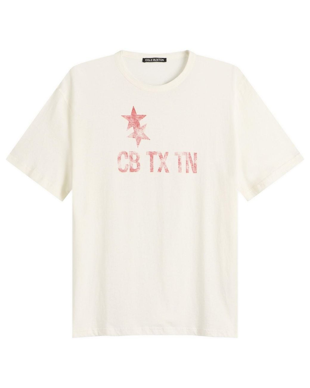 Cole Buxton White Cb Tx Tn T-Shirt for men
