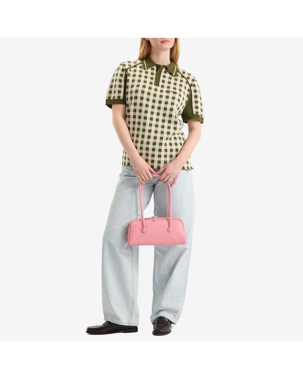 House Of Sunny Green Putting Polo Short Sleeve Top