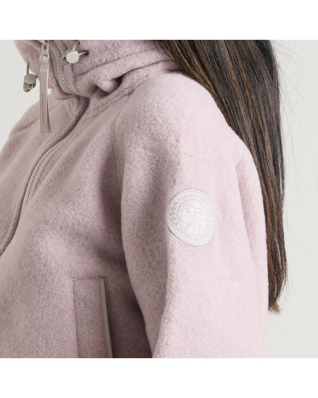 Canada Goose Pink Chilliwack Fleece Bomber Jacket