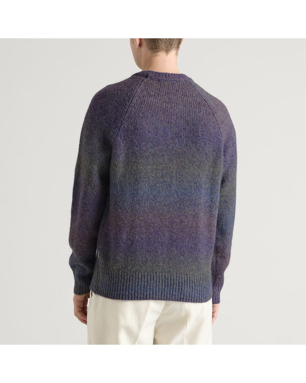 Les Deux Blue Gradient Round Neck Jumper for men