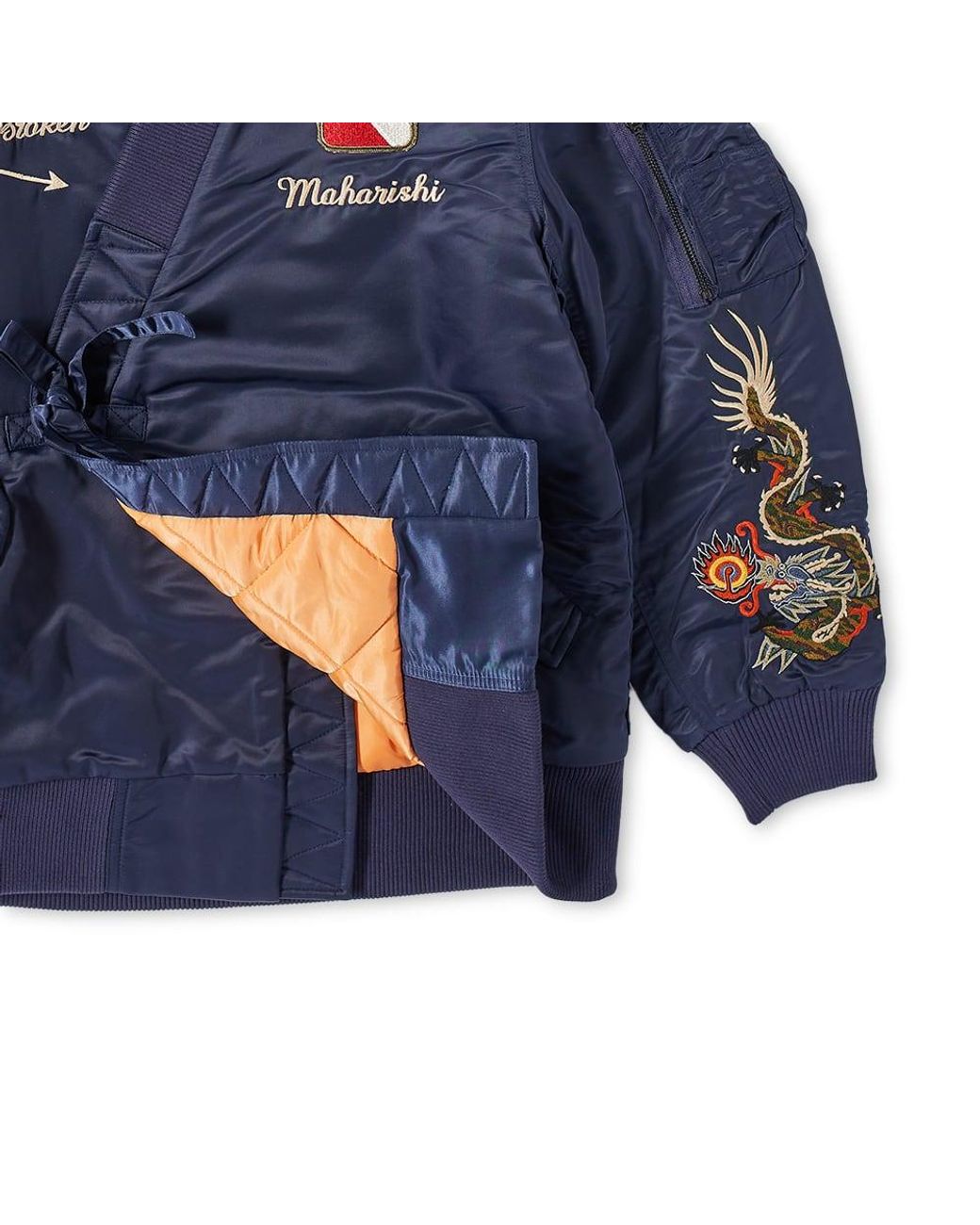 Maharishi Kimono Flight Jacket in Blue for Men | Lyst