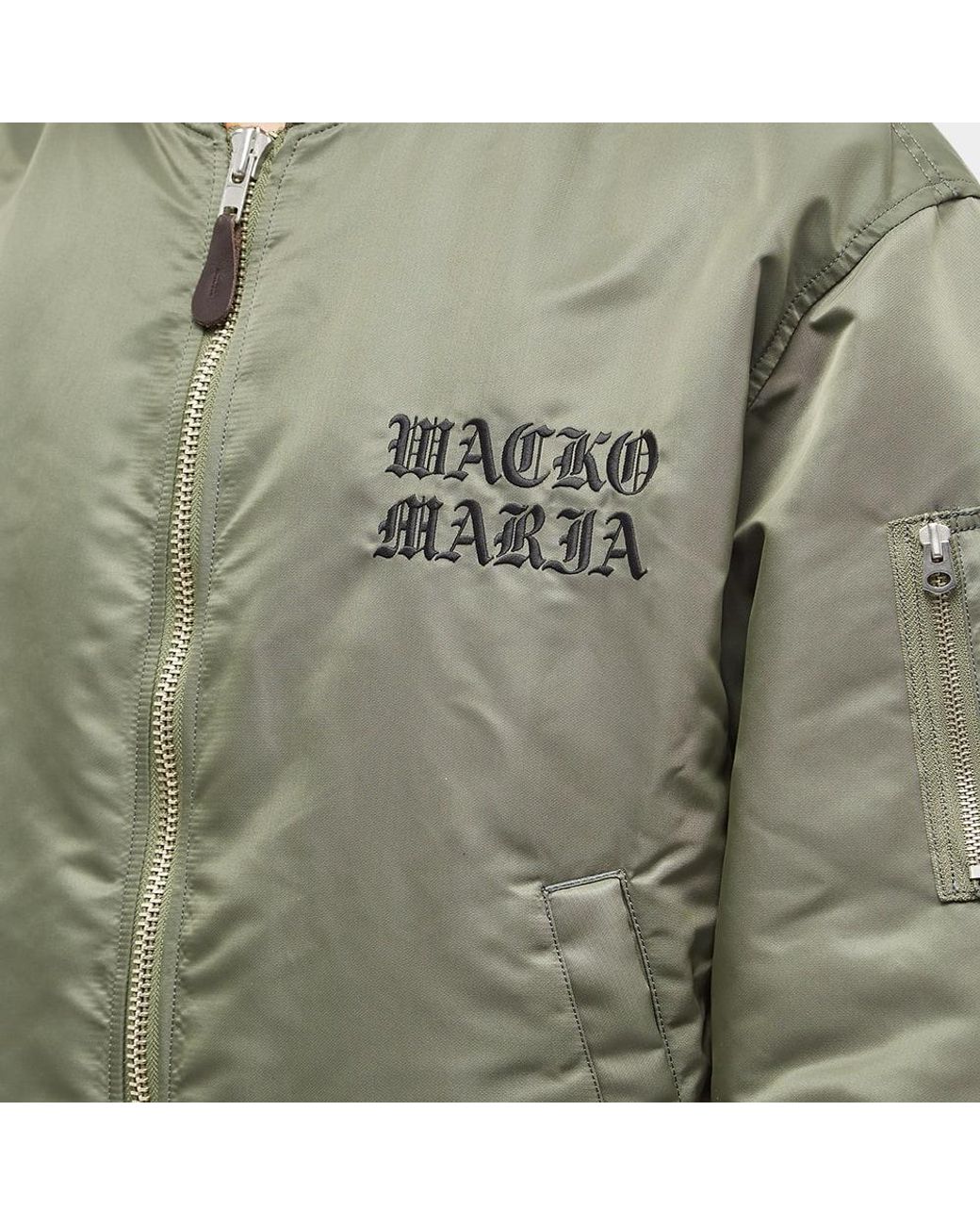 Wacko Maria Ma-1 Flight Jacket in Green for Men | Lyst