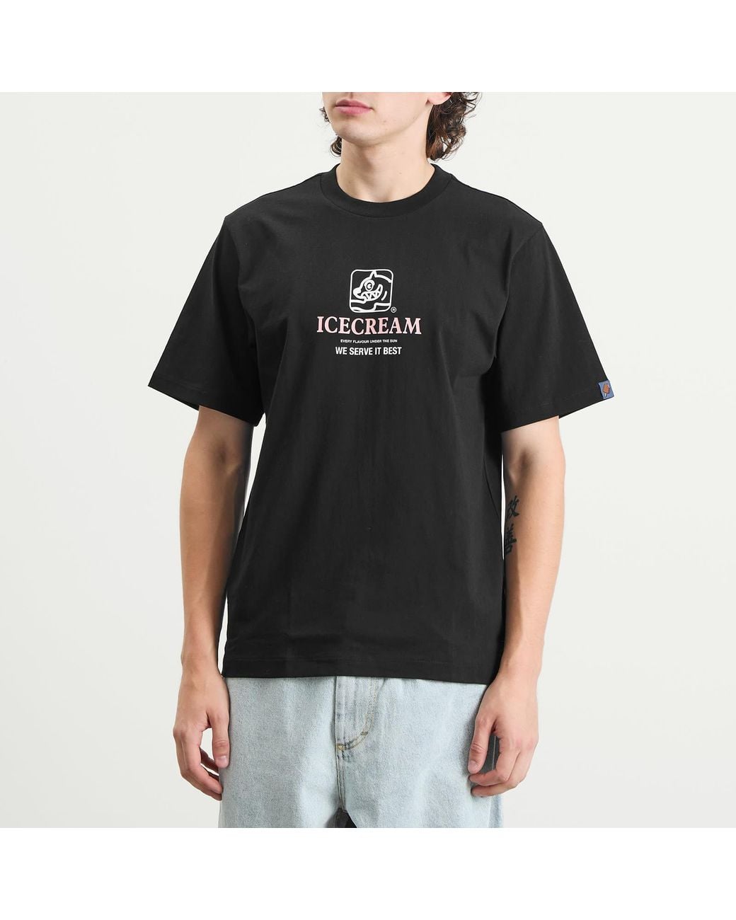 ICECREAM Black Serve It Best T-Shirt for men