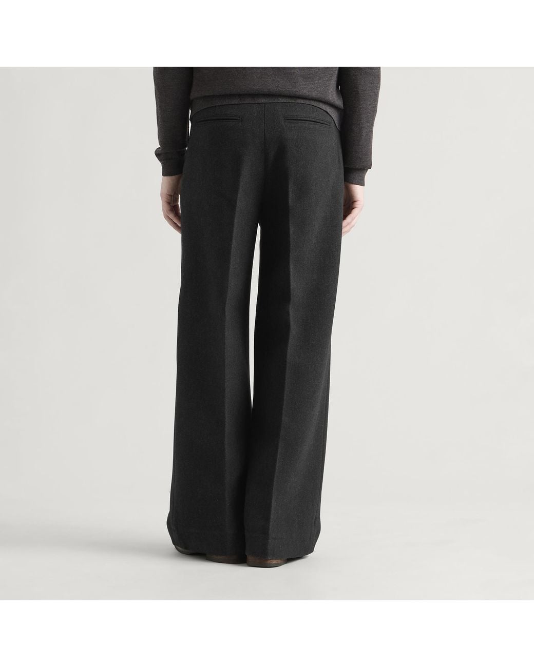 Jacquemus Black Tempo Pleated Straight Leg Pants for men