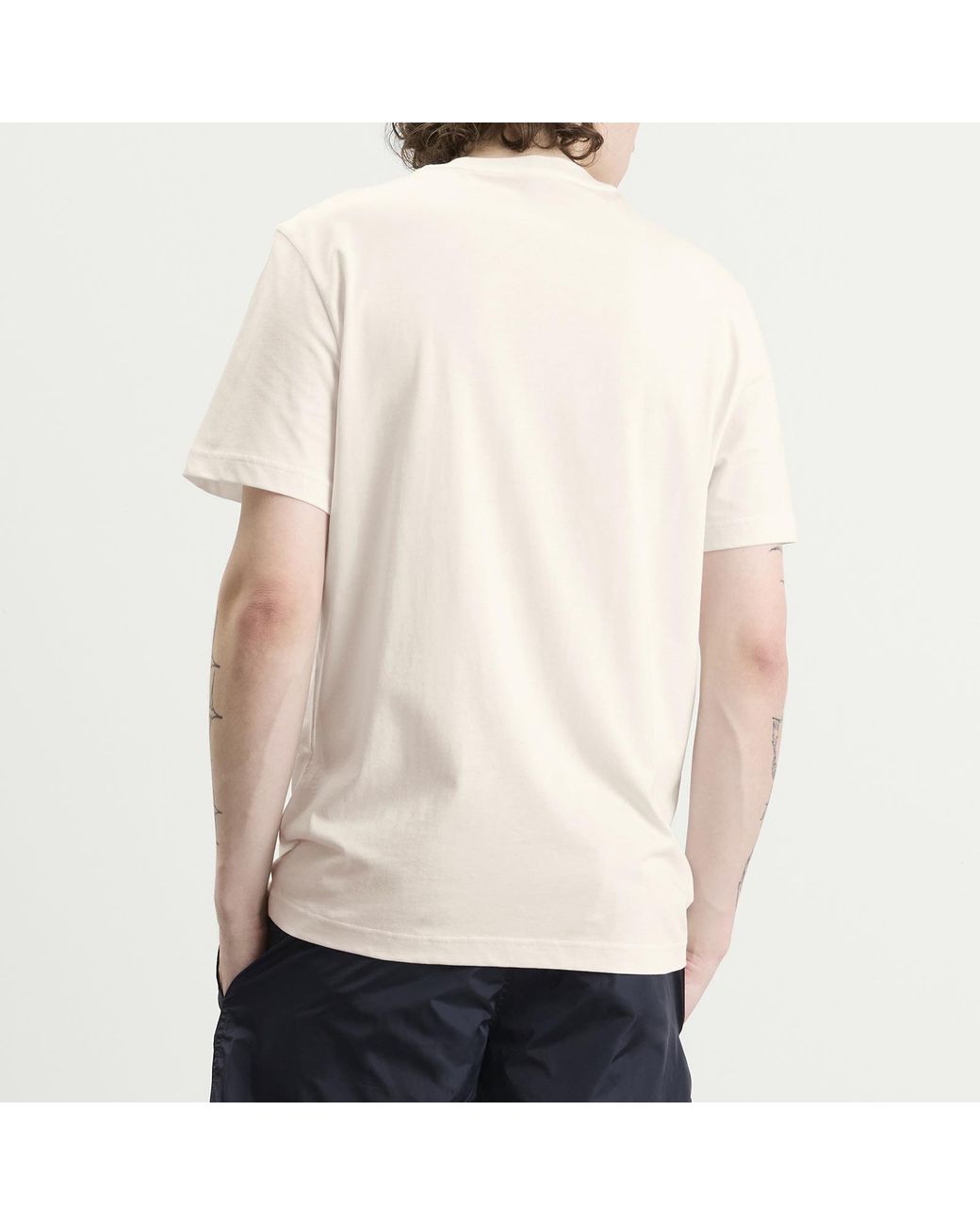 Moncler White Cotton Patch Logo T-Shirt for men