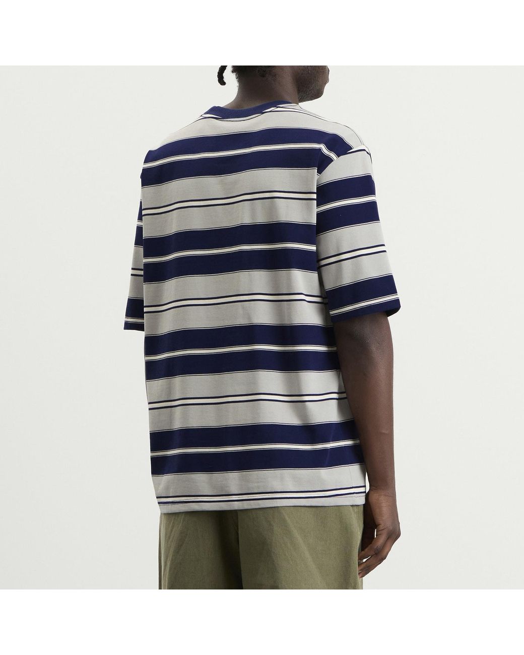 BOUND Blue Nautico Stripe T-Shirt for men
