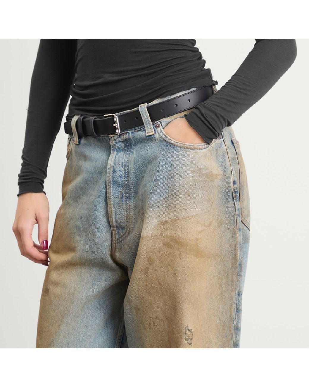 Acne Blue Loose Fit Jeans