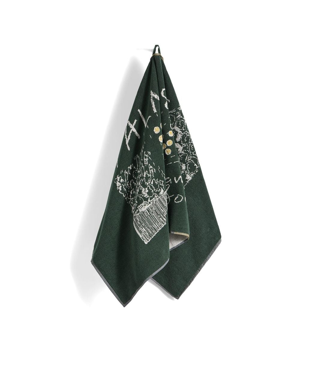 Palmes Green End. X Crowd Tennis Towel for men