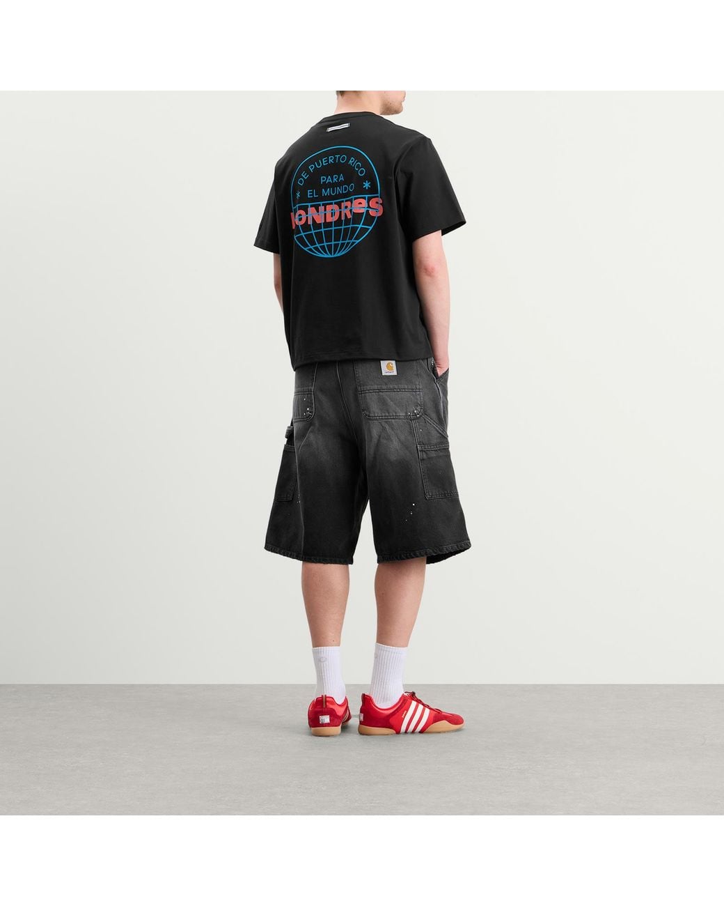 Adidas Black X Bad Bunny Paris Tour Merch T-Shirt for men