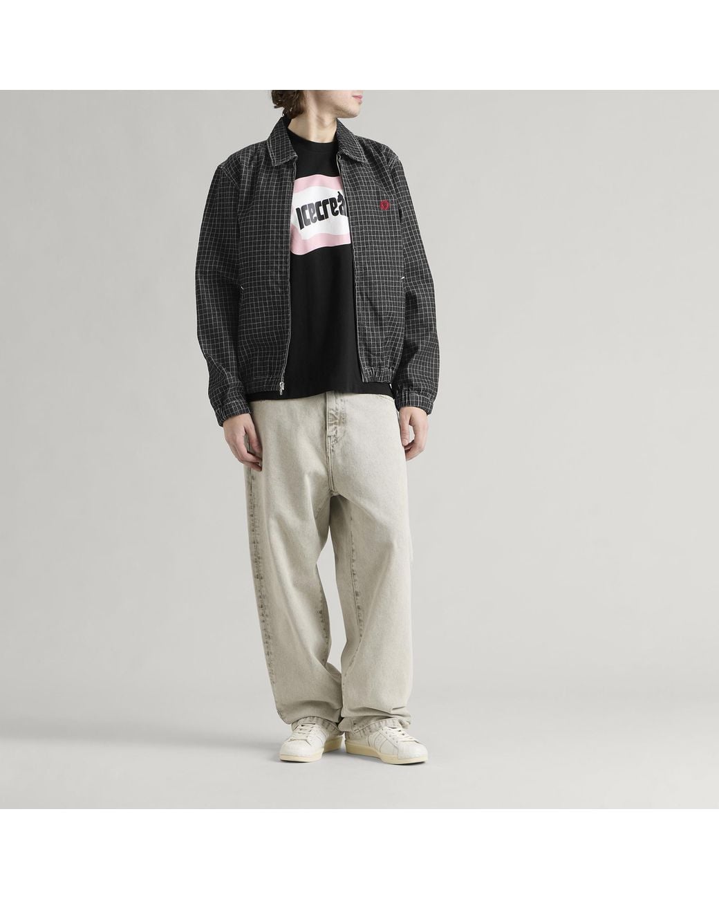 ICECREAM Black Ripstop Denim Work Jacket for men