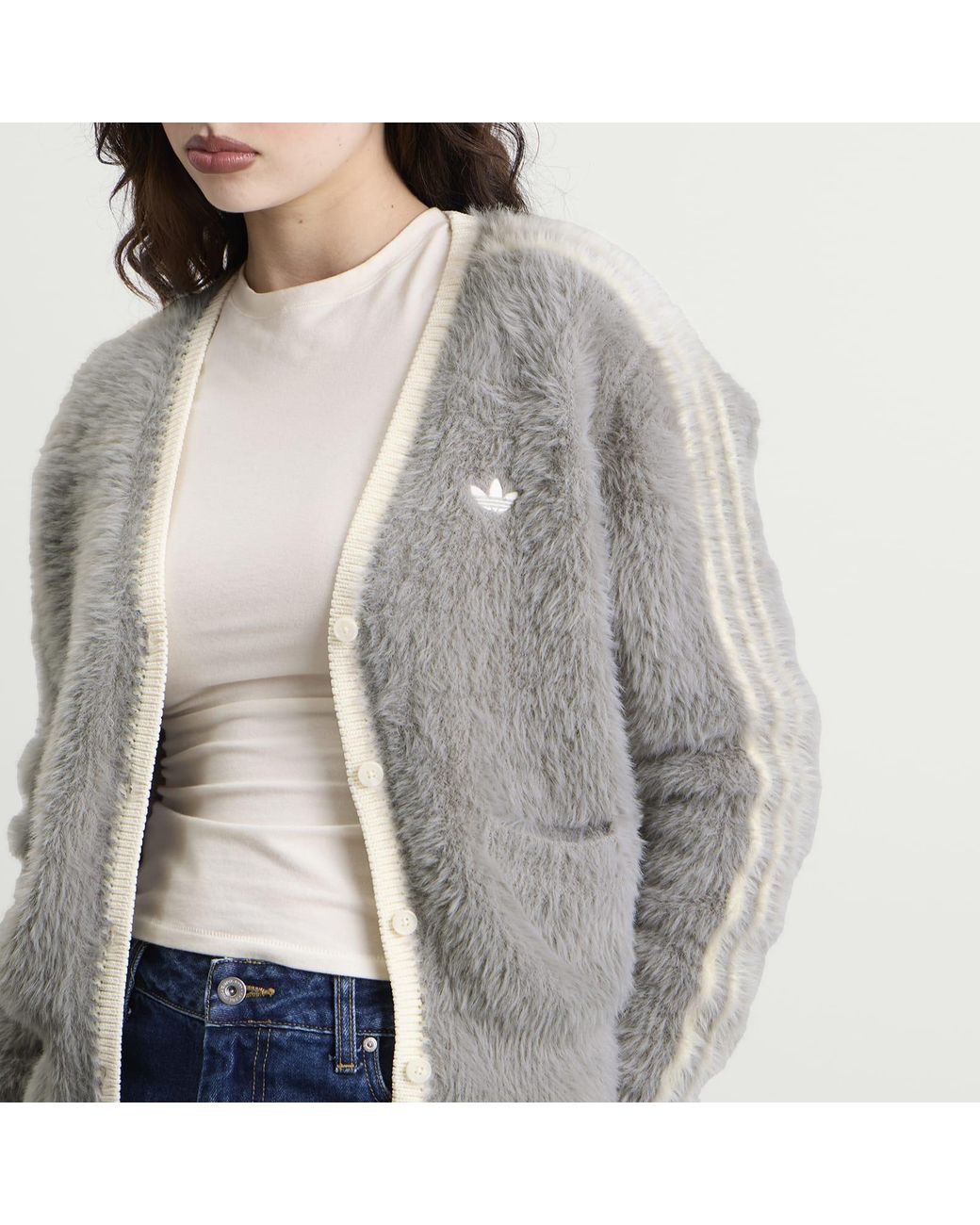 Adidas Gray X Clot Crafted Cardigan
