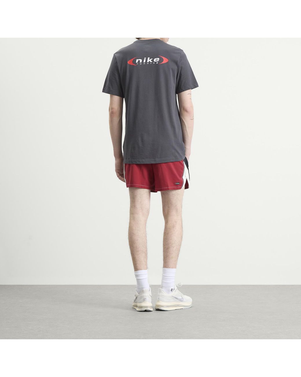 Nike Gray Nike Dri-Fit Retro Running T-Shirt for men