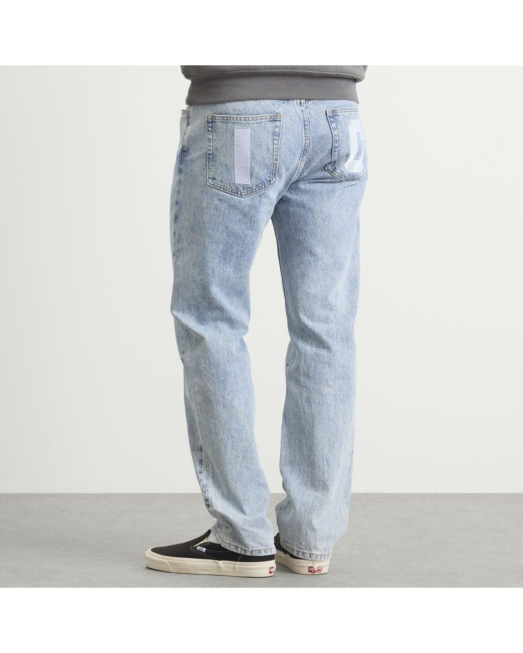 ICECREAM Blue Running Dog Straight Leg Denim Jeans for men