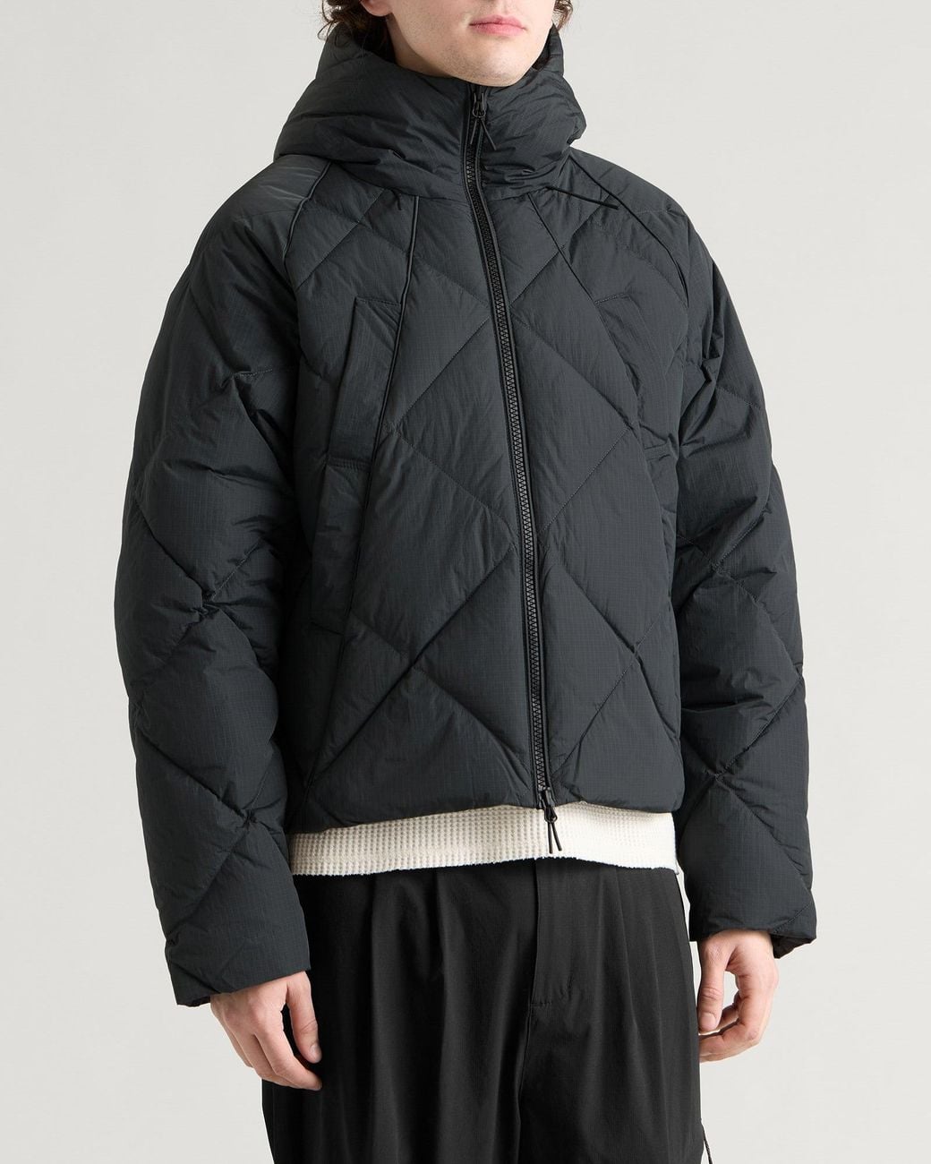 About Blank Black Puffer Jacket for men