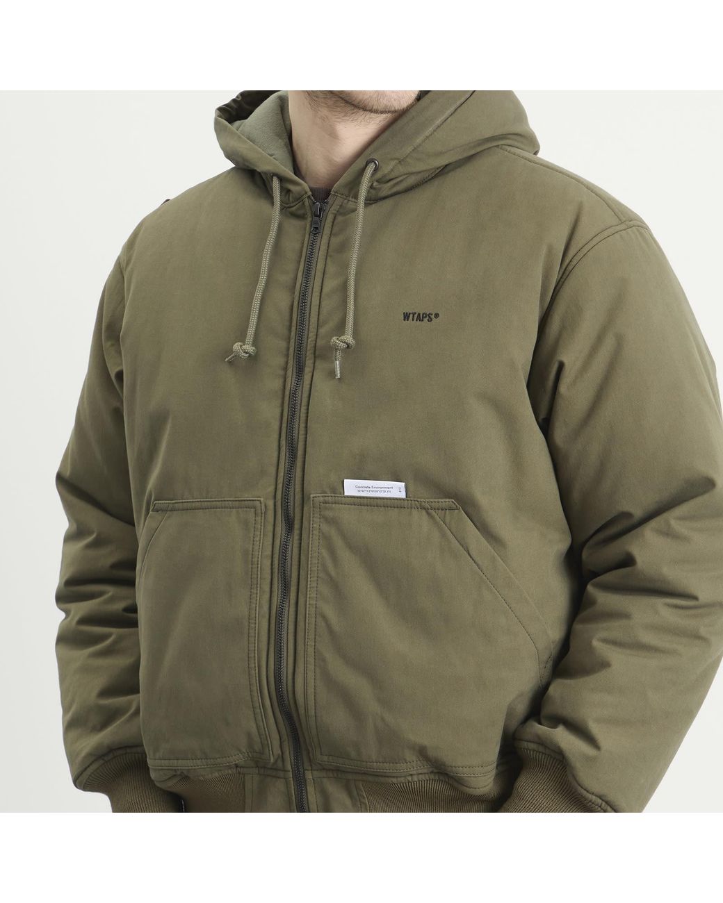 WTAPS Puff Doom Hooded Jacket in Green for Men | Lyst