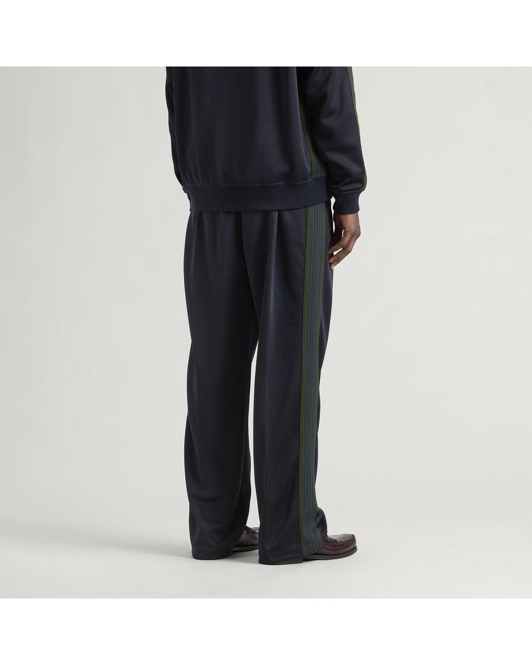Needles Blue Poly Smooth Track Pants for men